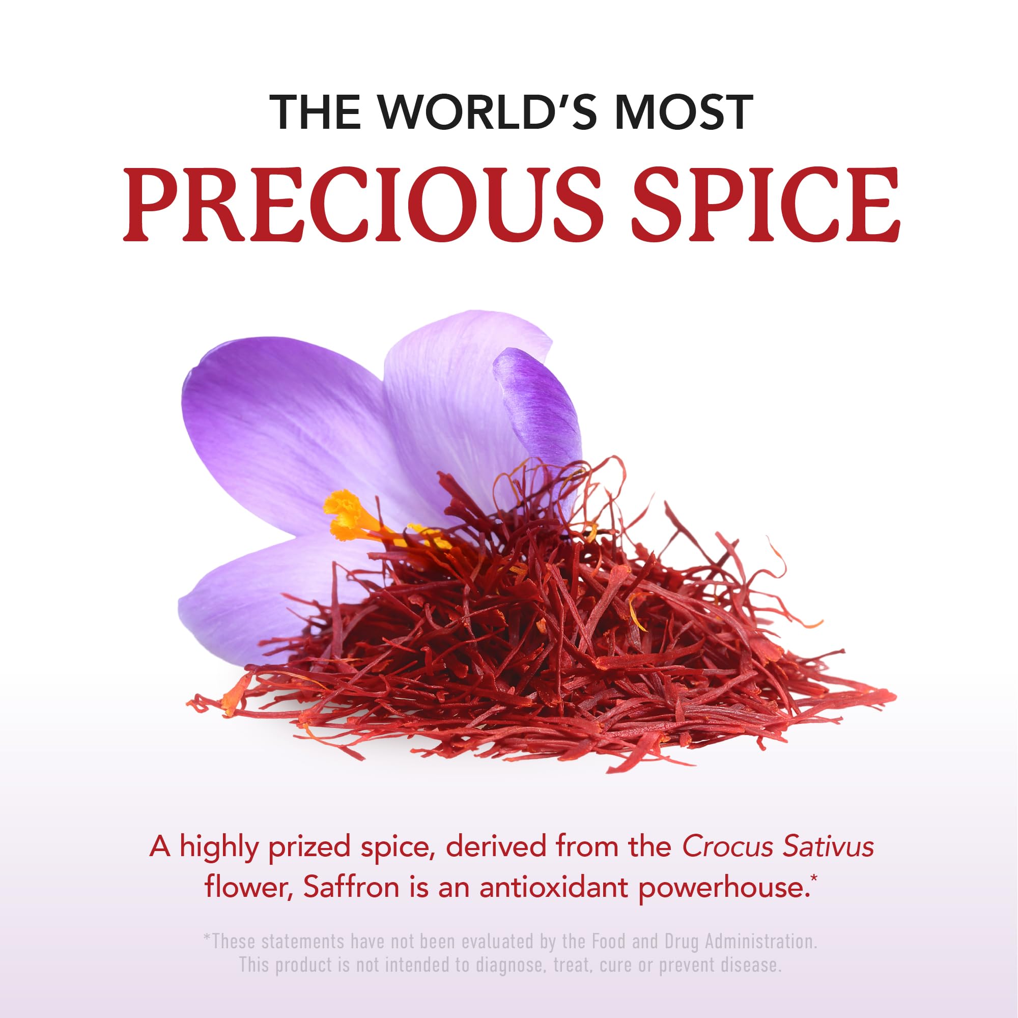 Saffron Supplements 88.5mg | 3-Month Supply | Pure Saffron Extract Capsules for Mood, Focus, Eye Health & Energy Balance Support | Crocus Sativus Extract | Gluten-Free & Non-GMO | 90 Capsules - TrustMedUSA