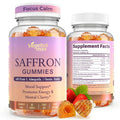 Saffron Supplements Gummies, 88.5mg Pure Saffron Extract with Ashwagandha L-Theanine Rhodiola Rosemary Magnesium Vitamin B6 B12 for Mood Focus Support Adults Kids - 60 Count - TrustMedUSA