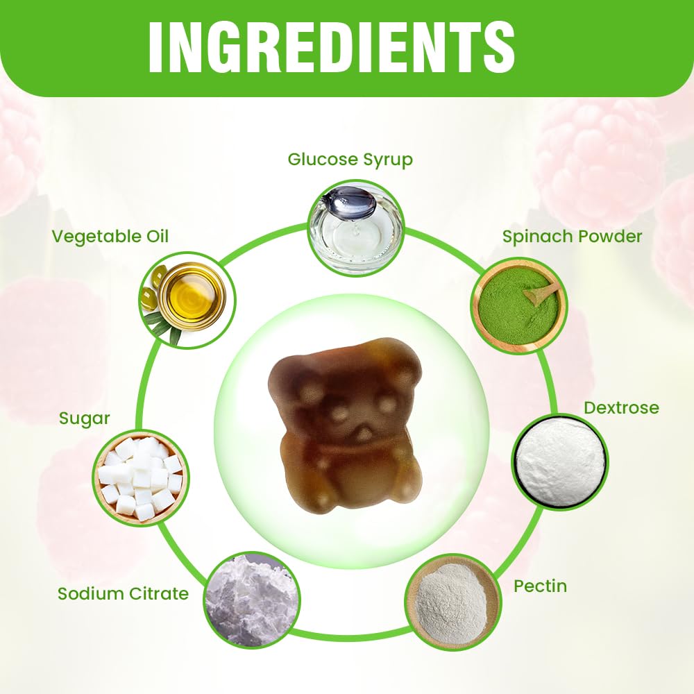 Safrel Irish Sea Moss Gummies 3000mg with Bladderwrack and Burdock Root, Thyroid Energy and Immune Support, Vegan Raspberry Flavor, 60 Gummies - TrustMedUSA