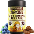 Sages Of The Ages L-Tyrosine Gummies 1000mg – Amino Acid Supplement with Mucuna Pruriens, B Vitamins & Rhodiola – Blueberry Flavor – 90 Gummies - TrustMedUSA