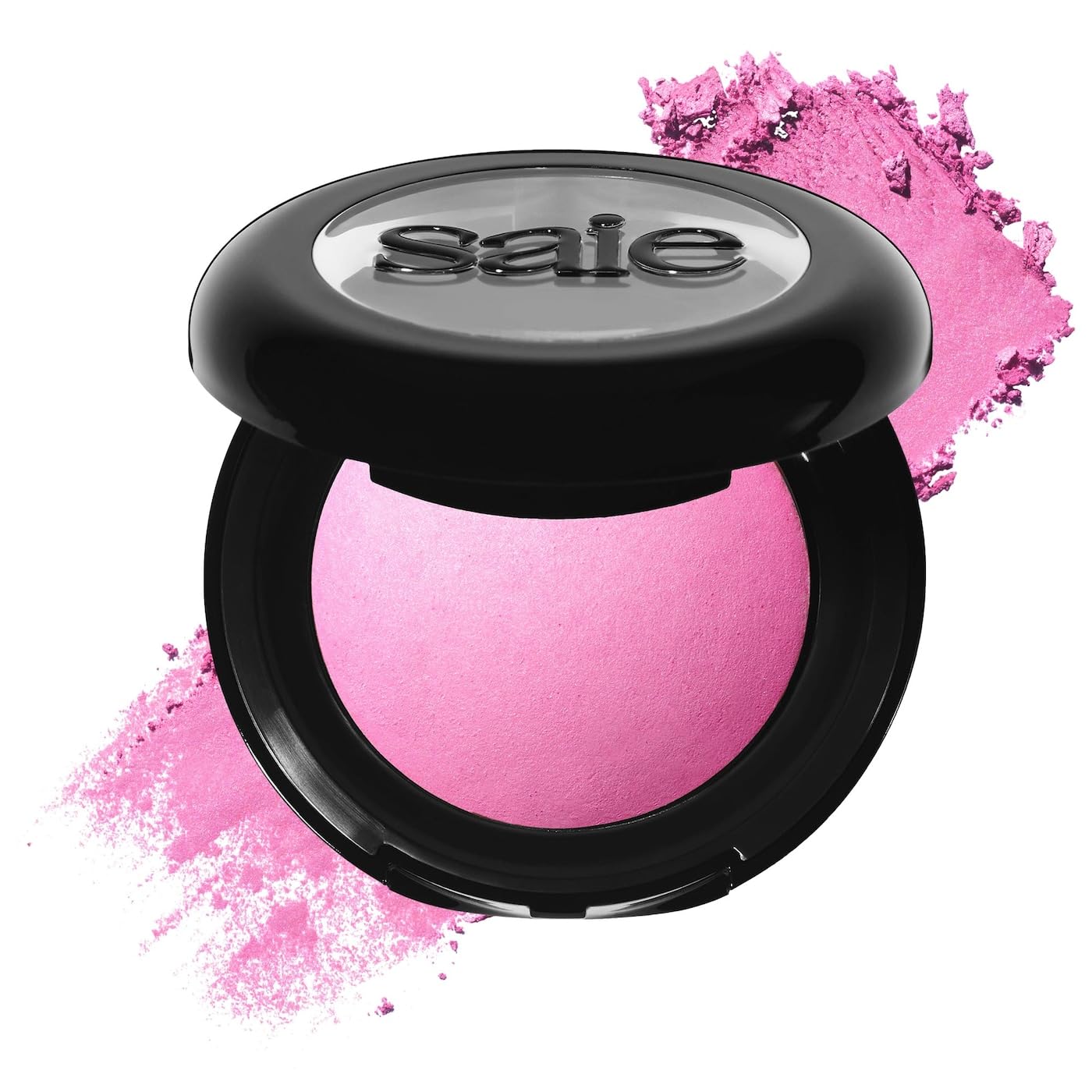 Saie Cheek Flush Duo - Dew Liquid Blush (.40 oz, Baby), SuperSuede Baked Powder Blush (.01 oz, Bella) - Layerable, Skin-Nourishing Blushes for a Seamless Radiant Finish - TrustMedUSA