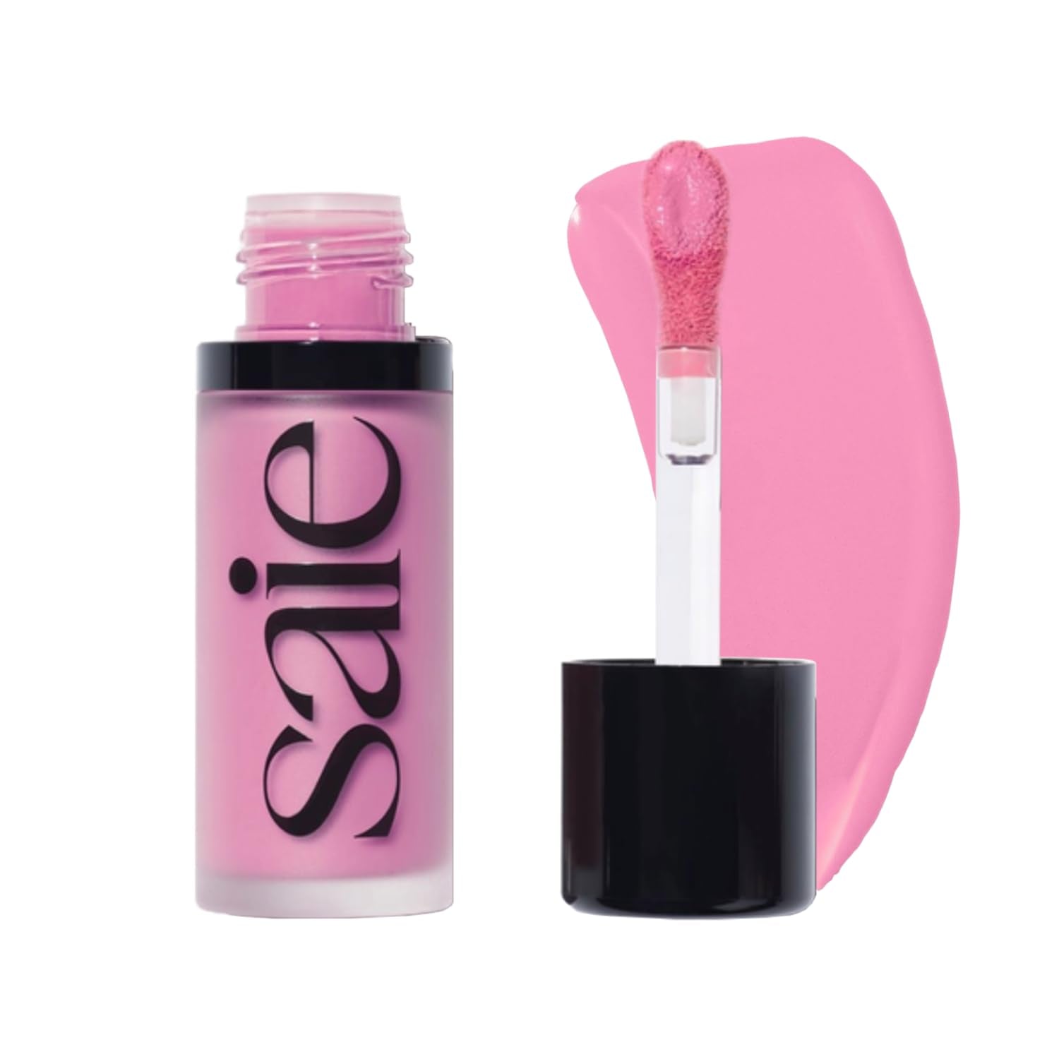 Saie Cheek Flush Duo - Dew Liquid Blush (.40 oz, Baby), SuperSuede Baked Powder Blush (.01 oz, Bella) - Layerable, Skin-Nourishing Blushes for a Seamless Radiant Finish - TrustMedUSA