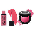 Saie Cheek Flush Duo - Dew Liquid Blush (.40 oz, Flirty), SuperSuede Baked Powder Blush (.01 oz, Amore) - Layerable, Skin-Nourishing Blushes for a Seamless Radiant Finish - TrustMedUSA