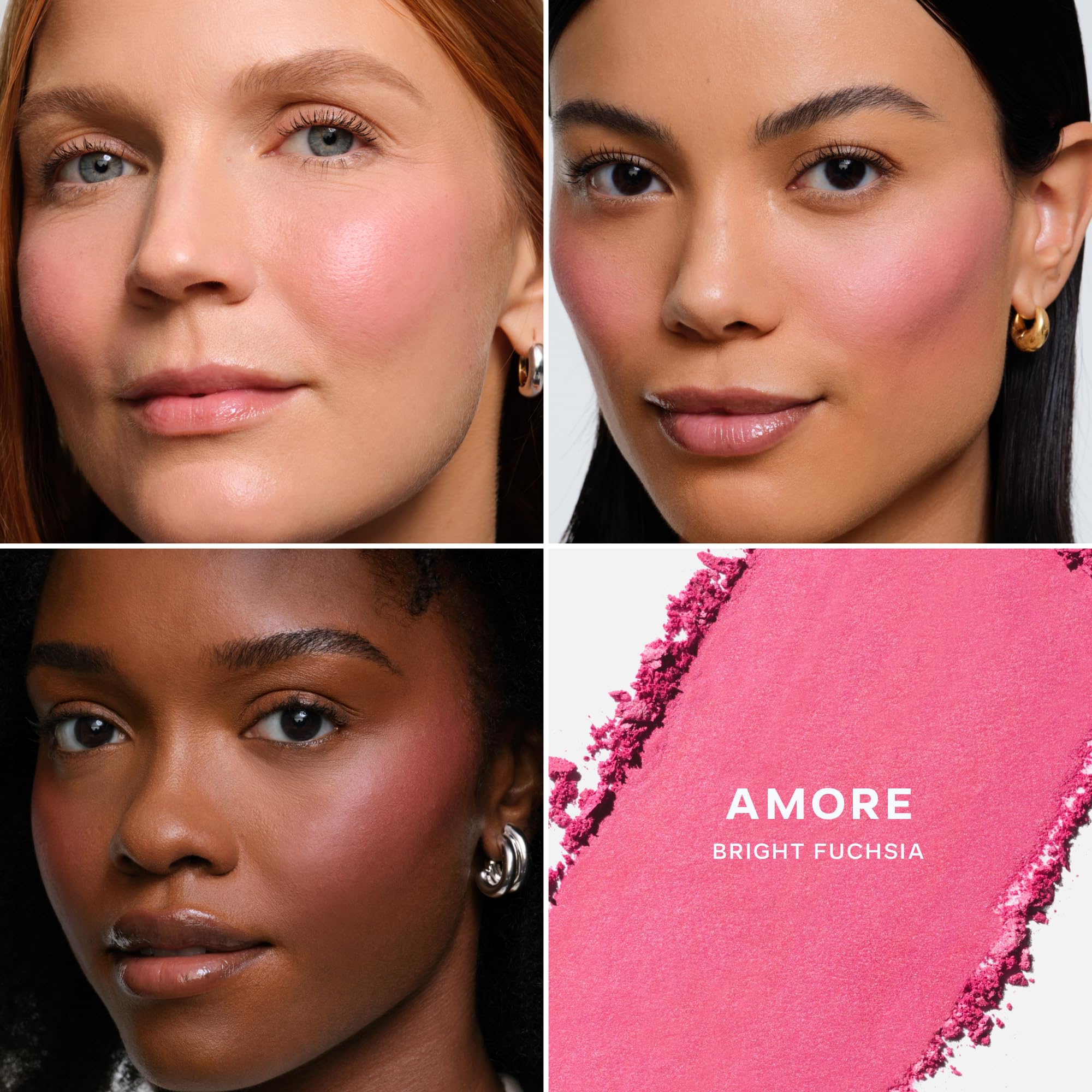 Saie Cheek Flush Duo - Dew Liquid Blush (.40 oz, Flirty), SuperSuede Baked Powder Blush (.01 oz, Amore) - Layerable, Skin-Nourishing Blushes for a Seamless Radiant Finish - TrustMedUSA