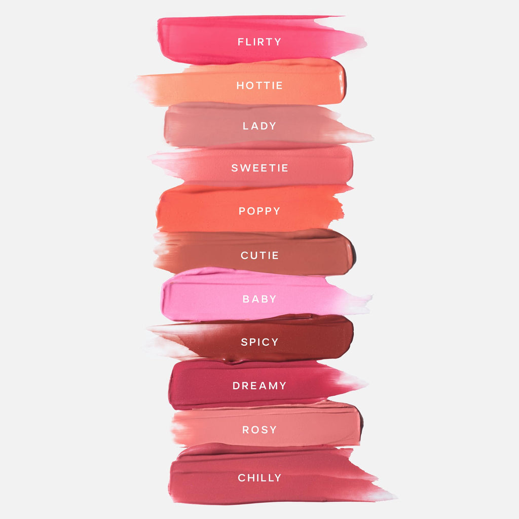 Saie Cheek Flush Duo - Dew Liquid Blush (.40 oz, Lady), SuperSuede Baked Powder Blush (.01 oz, Mia) - Layerable, Skin-Nourishing Blushes for a Seamless Radiant Finish - TrustMedUSA
