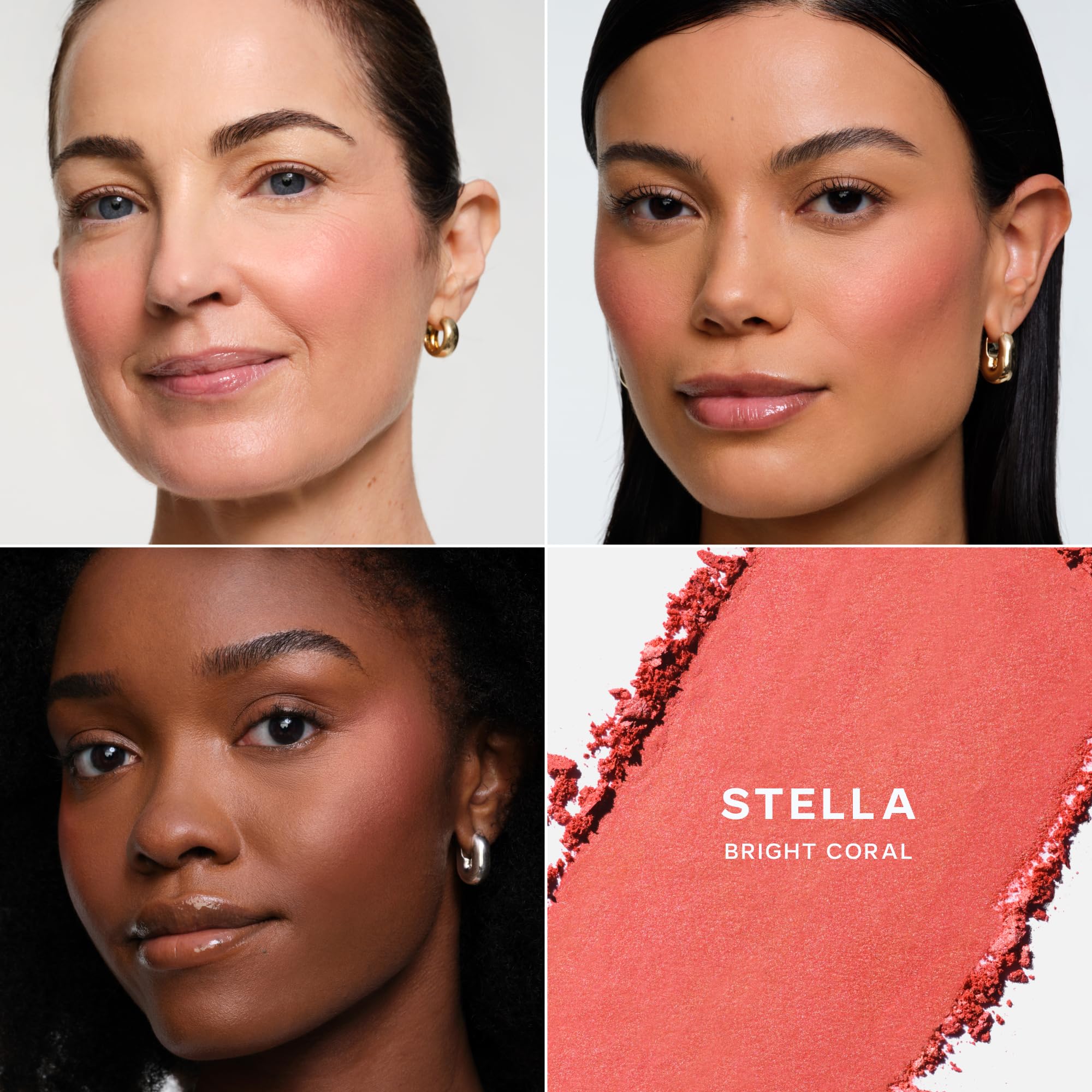 Saie Cheek Flush Duo - Dew Liquid Blush (.40 oz, Poppy), SuperSuede Baked Powder Blush (.01 oz, Stella) - Layerable, Skin-Nourishing Blushes for a Seamless Radiant Finish - TrustMedUSA