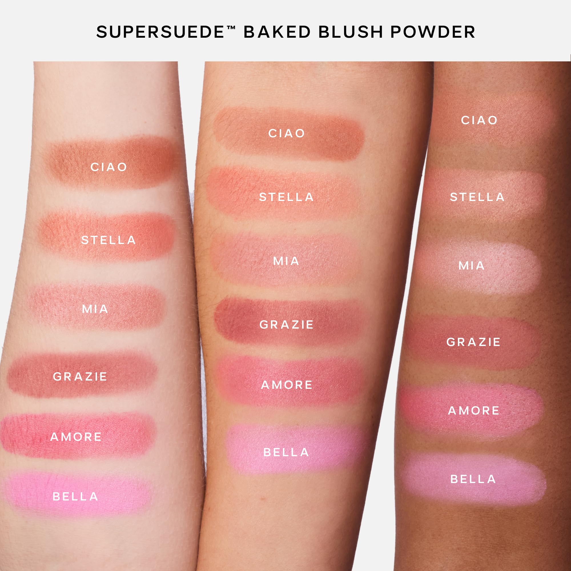 Saie Cheek Flush Duo - Dew Liquid Blush (.40 oz, Rosy), SuperSuede Baked Powder Blush (.01 oz, Mia) - Layerable, Skin-Nourishing Blushes for a Seamless Radiant Finish - TrustMedUSA