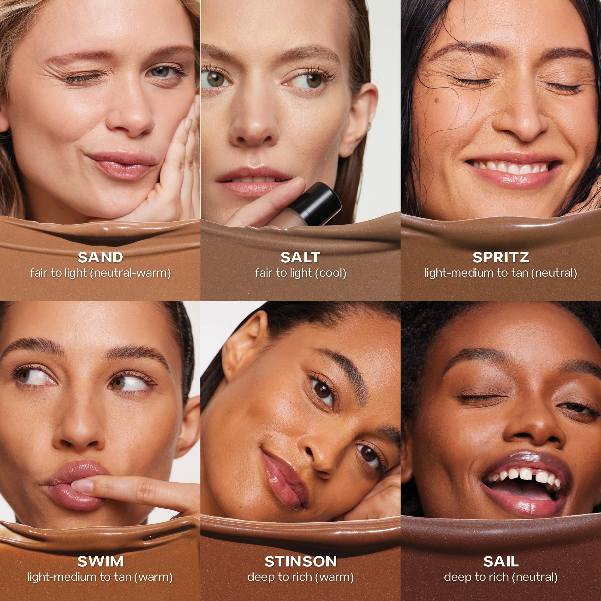 Saie Dew Bronze - Hydrating Liquid Bronzer Stick For a Sun Kissed Glow - Liquid Contour Stick Infused with Nourishing Skin Care Ingredients - Sculpted Face Makeup Essential - Sand (0.4 oz) - TrustMedUSA