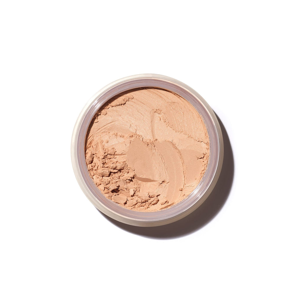 Saie Face Powder Duo, Medium - The Fluffy Brush, Soft, Multi-Use Targeted Powder Brush With Tapered Tip & Airset Radiant Loose Setting Powder, Translucent Medium (0.14 oz) - Vegan, Cruelty-Fee - TrustMedUSA