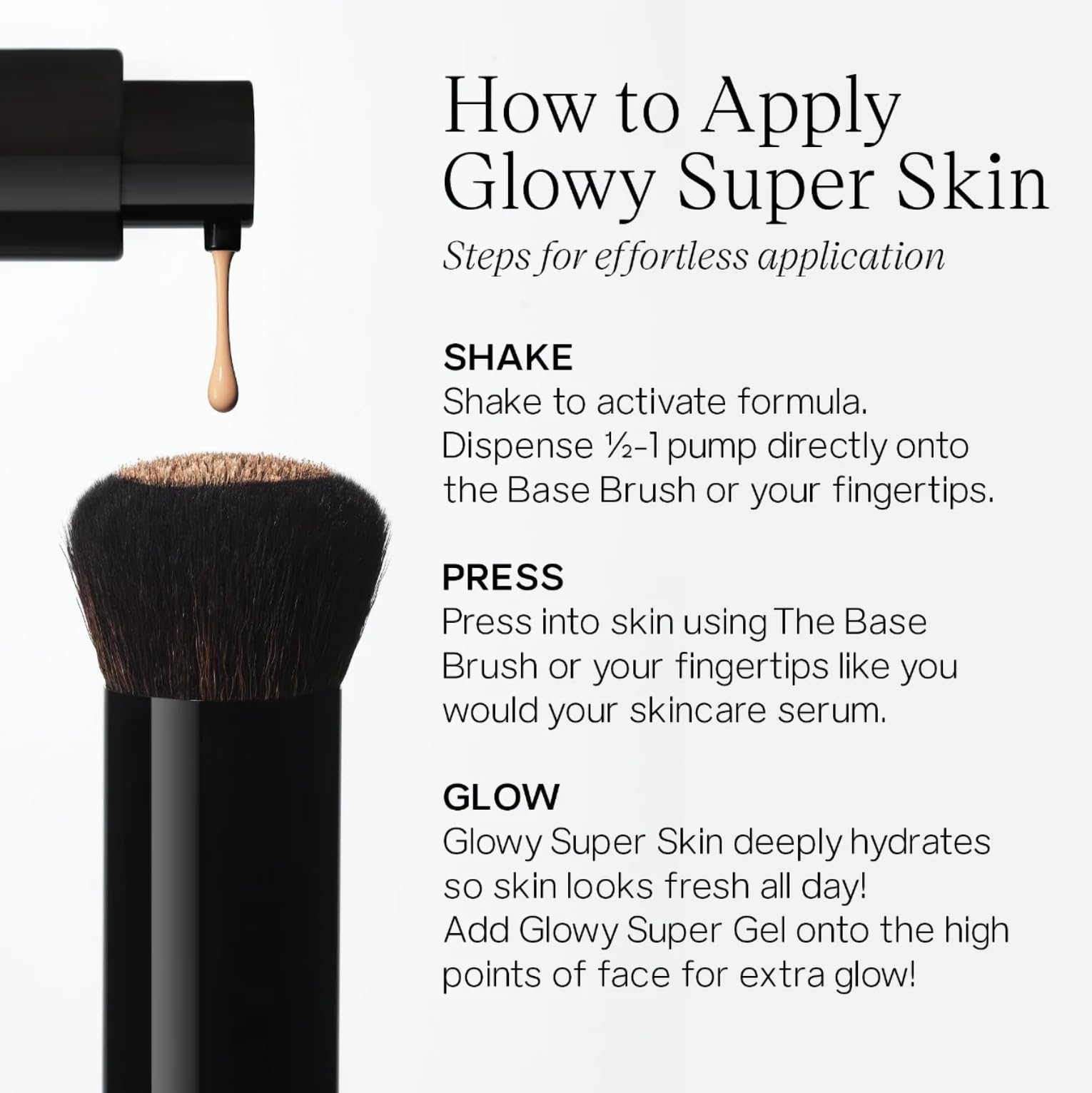 Saie Glowy Super Skin Tint Liquid Foundation - Weightless + Dewy Foundation with Lightweight Medium Coverage - Hydrating Face Makeup + Skin Care Serum Hybrid with Hyaluronic Acid - Shade 11 (1.01 oz) - TrustMedUSA