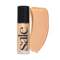 Saie Glowy Super Skin Tint Liquid Foundation - Weightless + Dewy Foundation with Lightweight Medium Coverage - Hydrating Face Makeup + Skin Care Serum Hybrid with Hyaluronic Acid - Shade 11 (1.01 oz) - TrustMedUSA