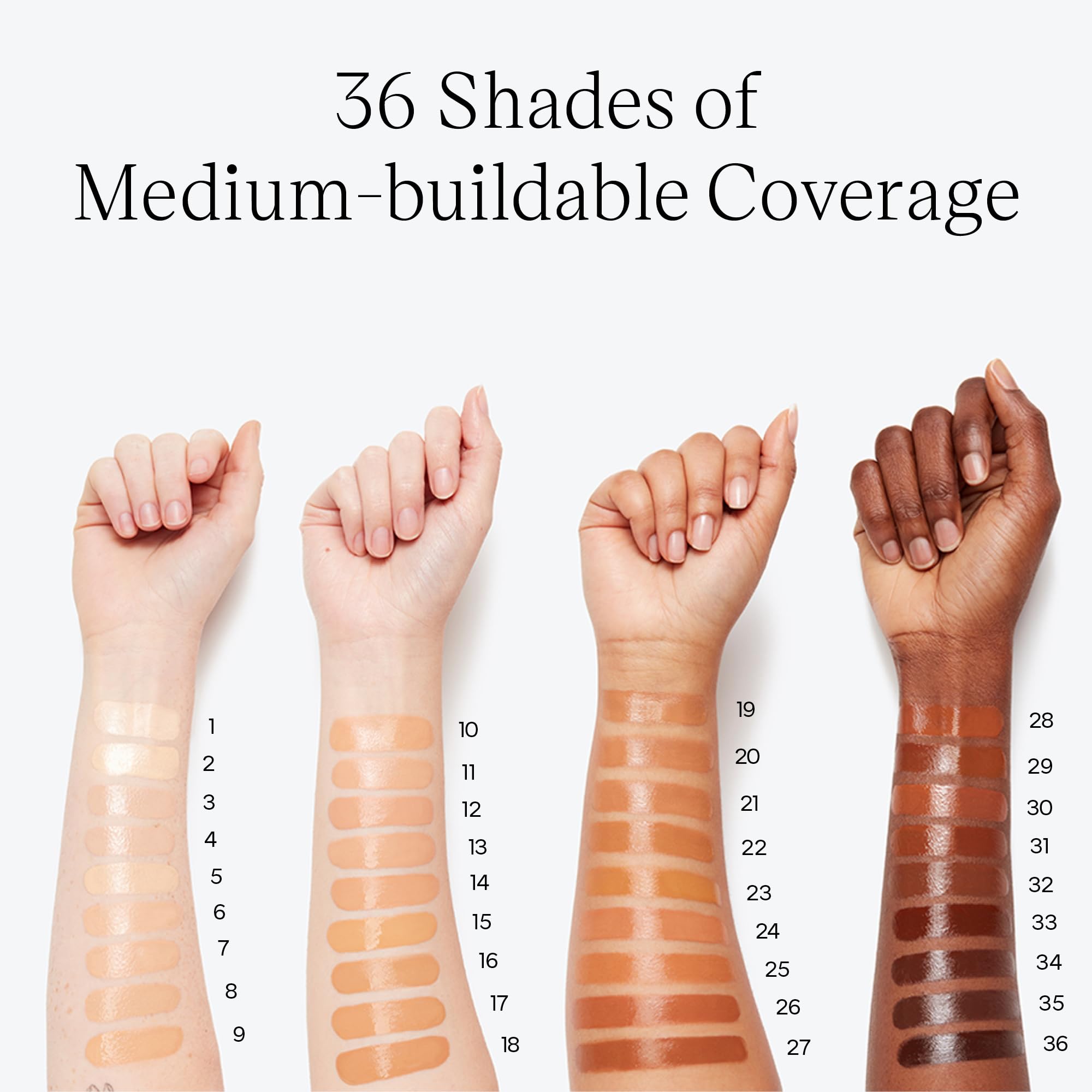 Saie Glowy Super Skin Tint Liquid Foundation - Weightless + Dewy Foundation with Lightweight Medium Coverage - Hydrating Face Makeup + Skin Care Serum Hybrid with Hyaluronic Acid - Shade 11 (1.01 oz) - TrustMedUSA