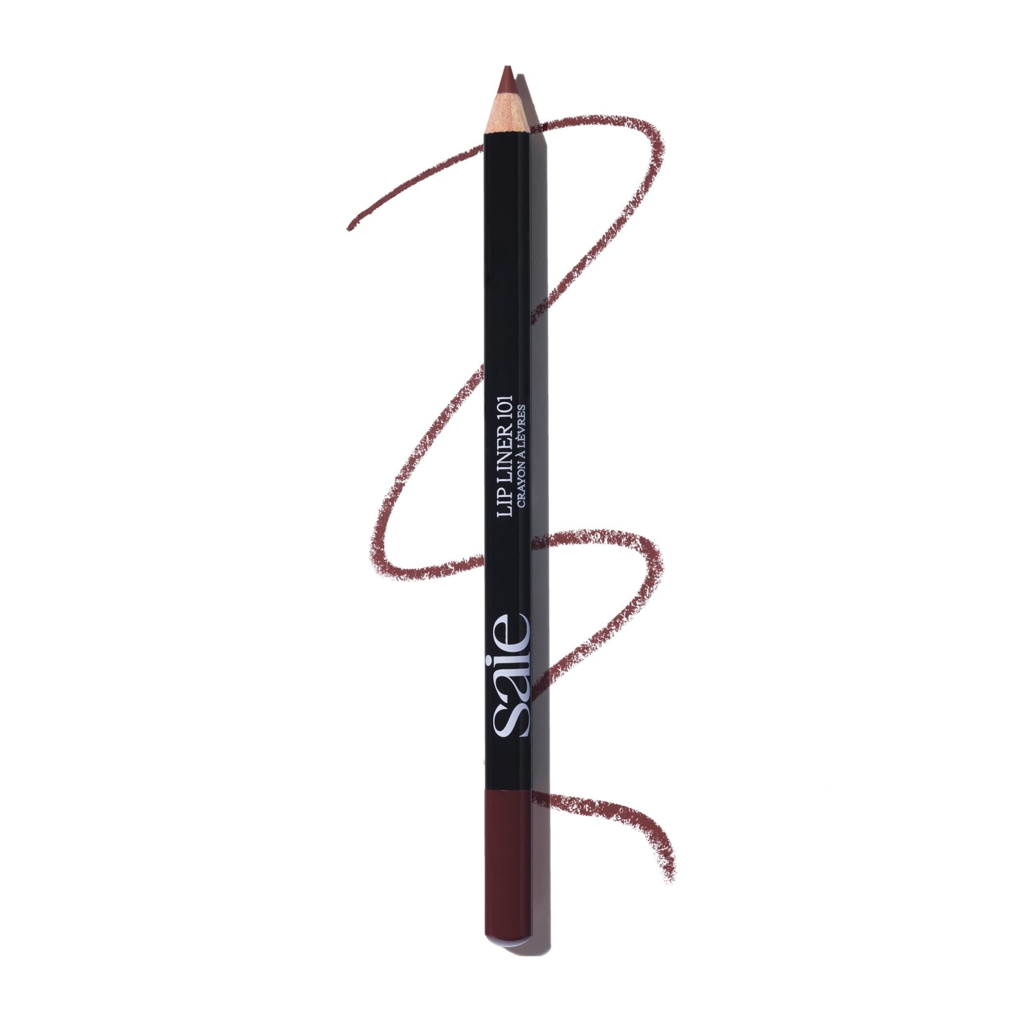 Saie Lip Liner 101 - Lip Pencil Made with a Creamy, Soft Matte Formula for a Naturally Framed or Fully Filled Look - Supercharged with Shea Butter & Jojoba Oil - Tease (.05 oz) - TrustMedUSA