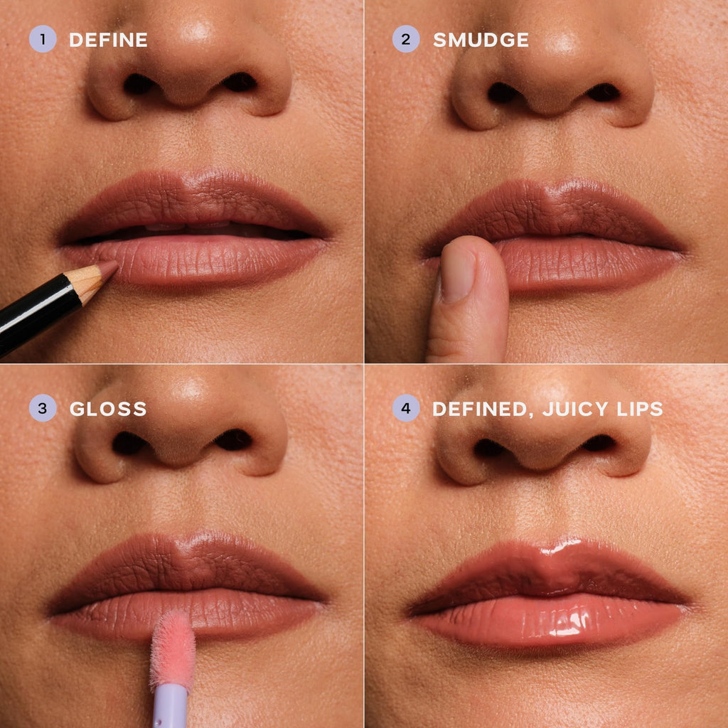 Saie Lip Liner 101 - Lip Pencil Made with a Creamy, Soft Matte Formula for a Naturally Framed or Fully Filled Look - Supercharged with Shea Butter & Jojoba Oil - Tease (.05 oz) - TrustMedUSA