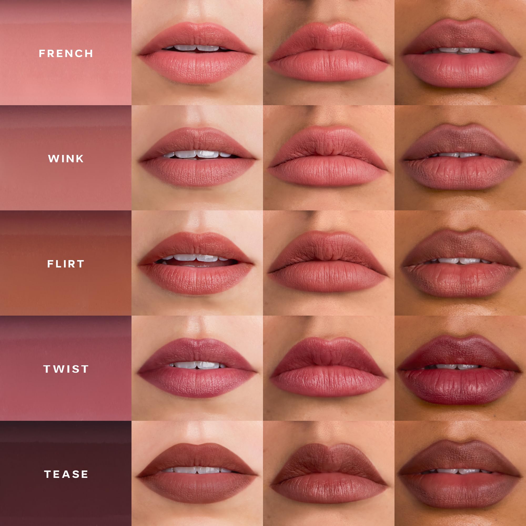Saie Lip Liner 101 - Lip Pencil Made with a Creamy, Soft Matte Formula for a Naturally Framed or Fully Filled Look - Supercharged with Shea Butter & Jojoba Oil - Tease (.05 oz) - TrustMedUSA