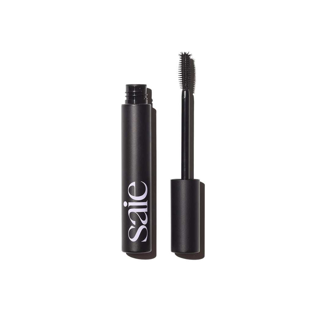 Saie Mascara 101 - Lash Lengthening Mascara for Thick, Bold, Lifted Lashes - Buildable Eye Makeup Formulated to Strengthen and Condition with Rich Nutrients - Black (0.31 oz) - TrustMedUSA