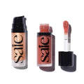 Saie Mini Glowy Super Gel Lightweight llluminator & Makeup Primer - Sunglow (0.5 oz) + Dew Blush - Lightweight Liquid Blush with a Blendable + Buildable Cream Finish - Cutie (.40 oz) - TrustMedUSA