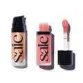 Saie Mini Glowy Super Gel Lightweight llluminator & Makeup Primer - Sunglow (0.5 oz) + Dew Blush - Lightweight Liquid Blush with a Blendable + Buildable Cream Finish - Sweetie (.40 oz) - TrustMedUSA