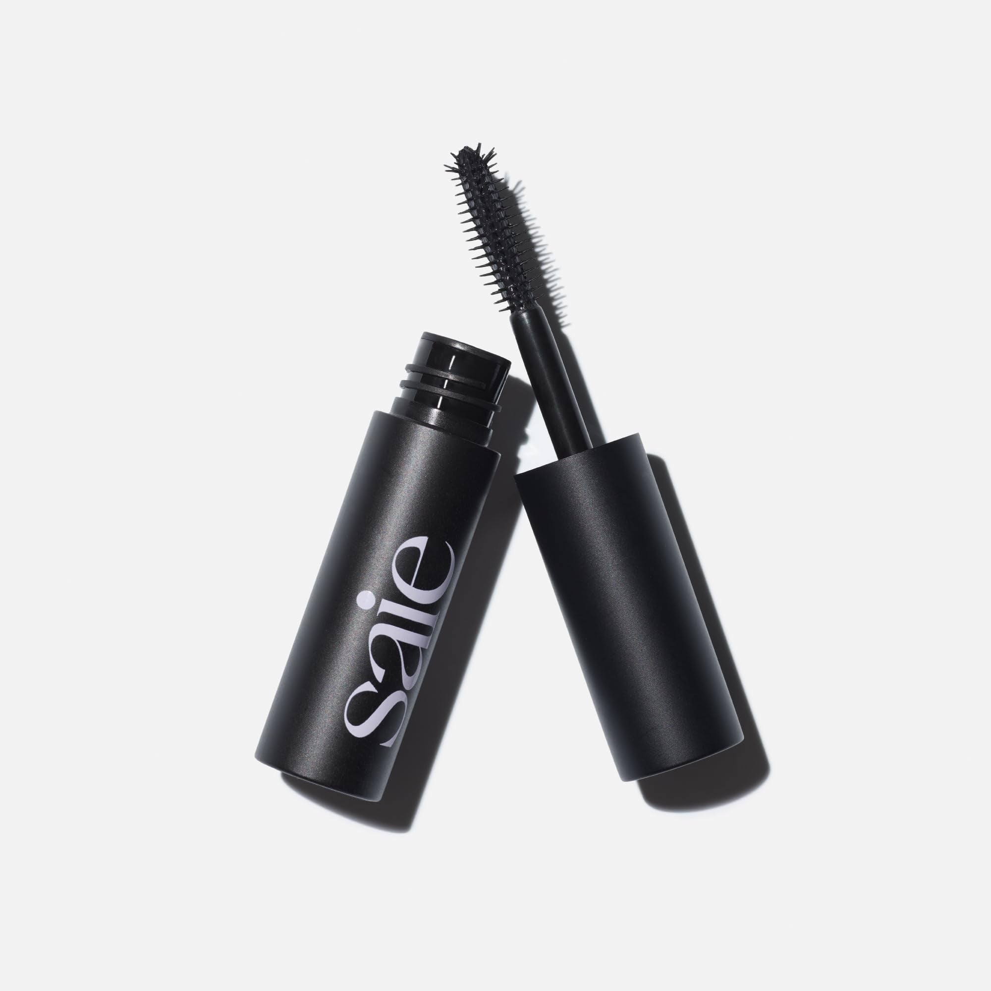 Saie Mini Mascara 101 - Lash Lengthening Mascara for Thick, Bold, Lifted Lashes - Buildable Eye Makeup Formulated to Strengthen and Condition with Rich Nutrients - Black (0.17 oz) - TrustMedUSA