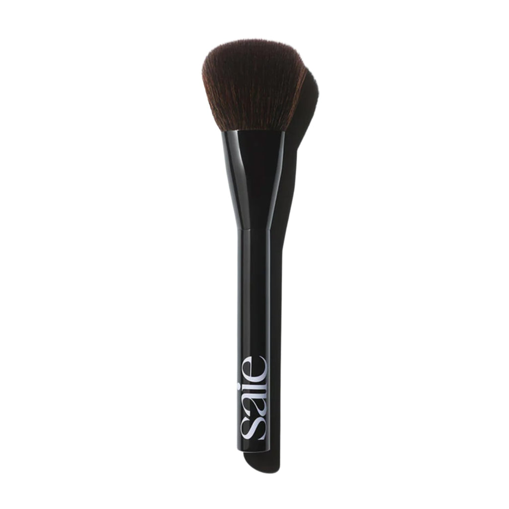 Saie Powder Blush Brush - Fluffy Makeup Brush for Cheeks - Ultra-Soft Tapered Bristles for a Precise, Diffused Application - For Pressed or Loose Powder Face Makeup, Bronzer + Blush - Vegan (1 Count) - TrustMedUSA