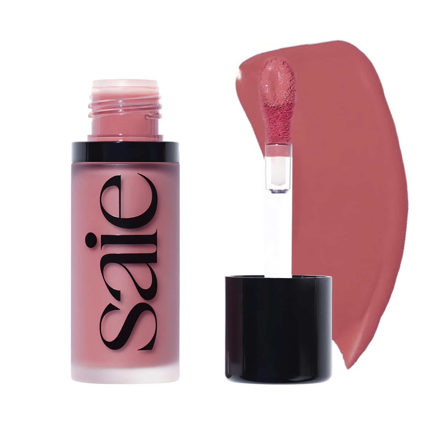 Saie Radiant Glow Duo - Dew Liquid Blush (Chilly, .40 oz) + Glowy Super Gel (Starglow, 1 oz) - Hydrating Cream Blush & Illuminating Primer for a Luminous, Natural Finish - TrustMedUSA