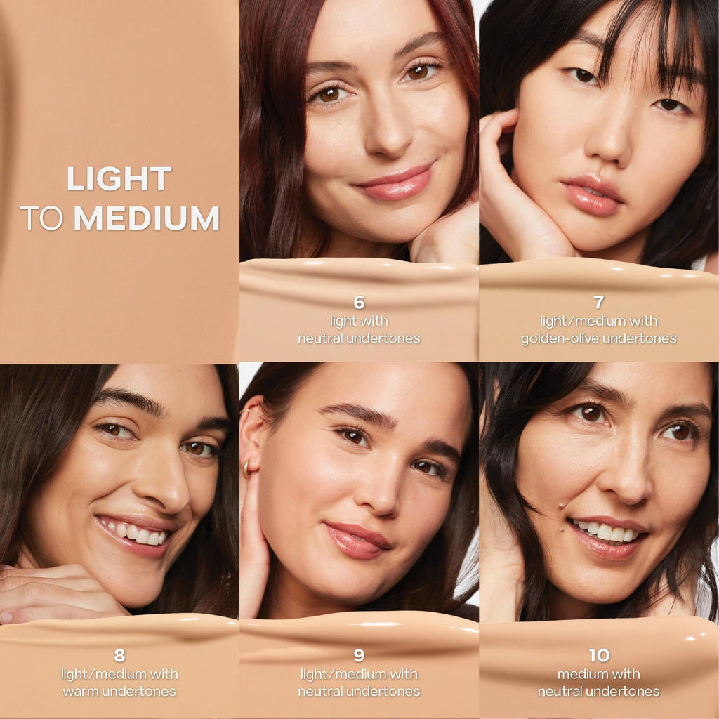 Saie Slip Tint Radiant Cream Concealer & All-Over Face Makeup - Concealer for Dark Circles, Redness & Blemishes - Lightweight Makeup Made with Hydrating Hyaluronic Acid - Shade 7 (0.17 oz) - TrustMedUSA