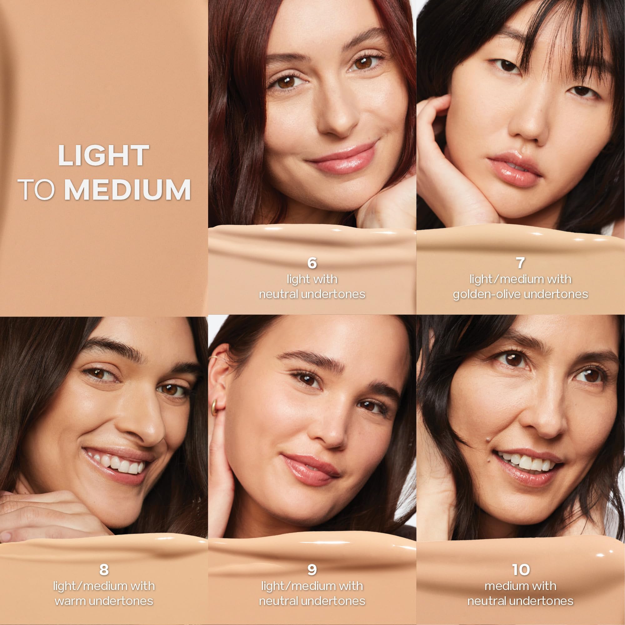 Saie Slip Tint Radiant Cream Concealer & All-Over Face Makeup - Concealer for Dark Circles, Redness & Blemishes - Lightweight Makeup Made with Hydrating Hyaluronic Acid - Shade 6 (0.17 oz) - TrustMedUSA