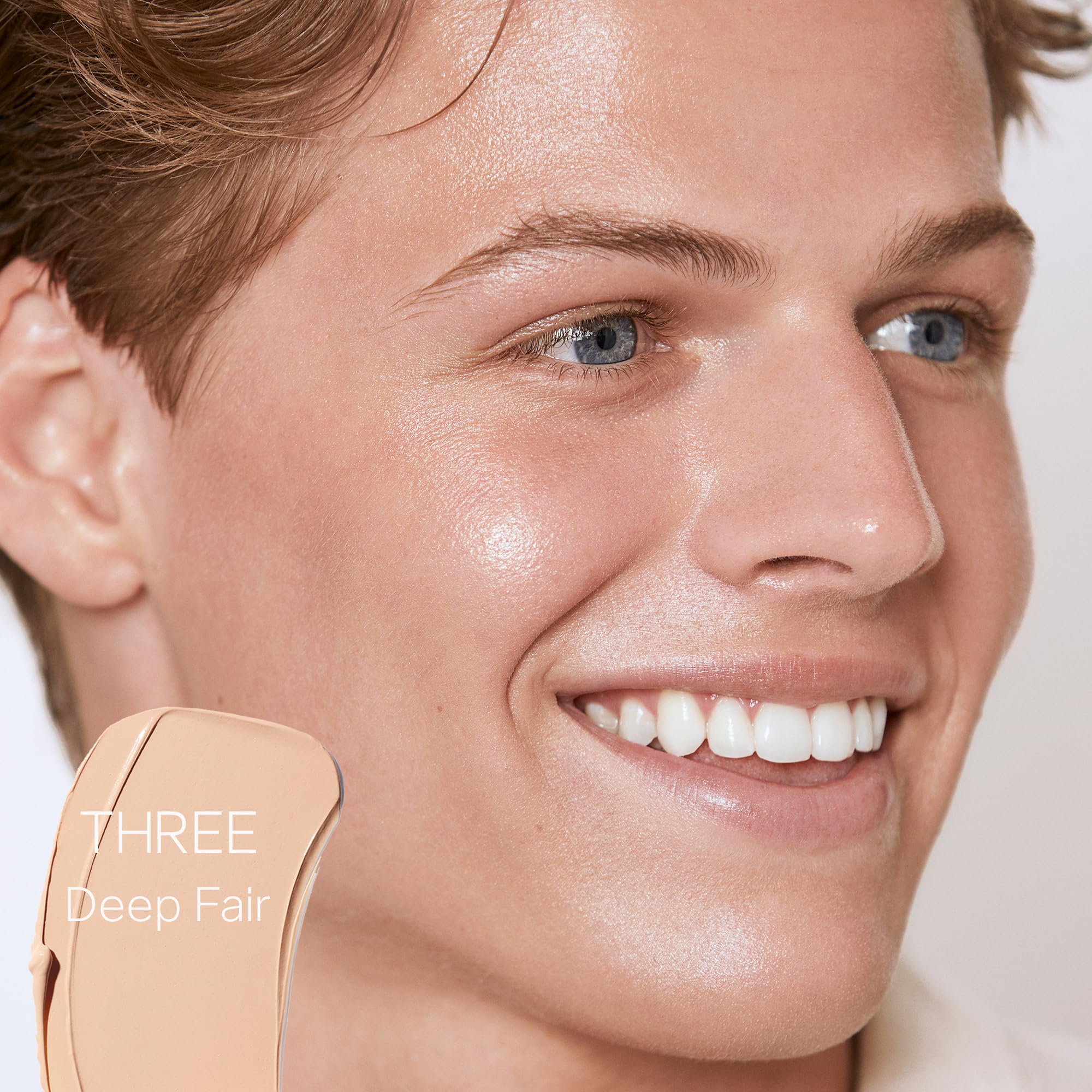 Saie Slip Tint Tinted Moisturizer with SPF 35 - Light Coverage, Glowy Skin Tint & Mineral Sunscreen for Face with Hydrating Hyaluronic Acid - Summer Makeup Essential - Shade Three (1.35 oz) - TrustMedUSA