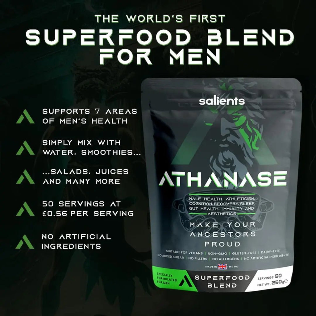 SALIENTS® ATHANASE® | Men's Super Greens Powder | Superfood Powder Blend - TrustMedUSA