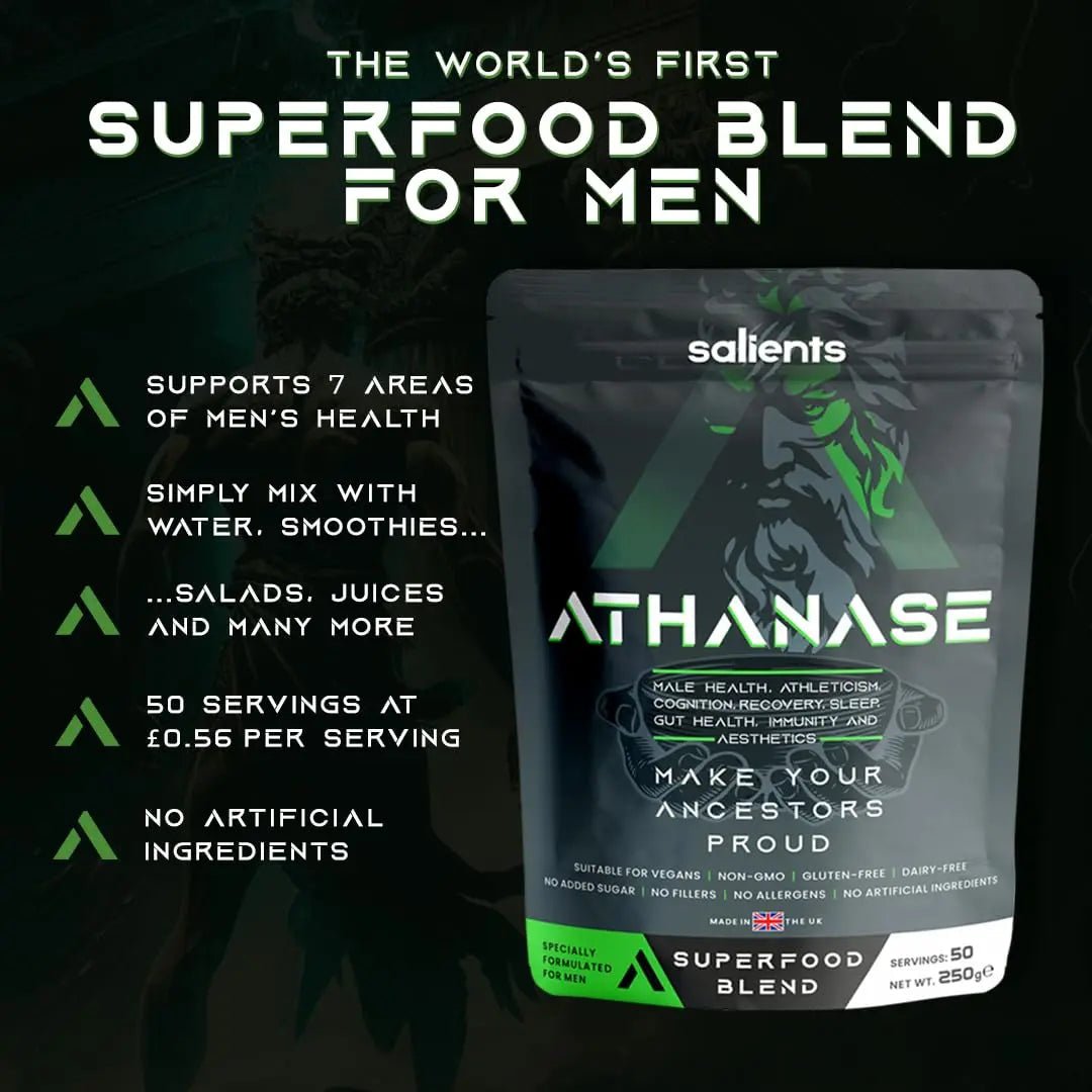 SALIENTS® ATHANASE® | Men's Super Greens Powder | Superfood Powder Blend - TrustMedUSA