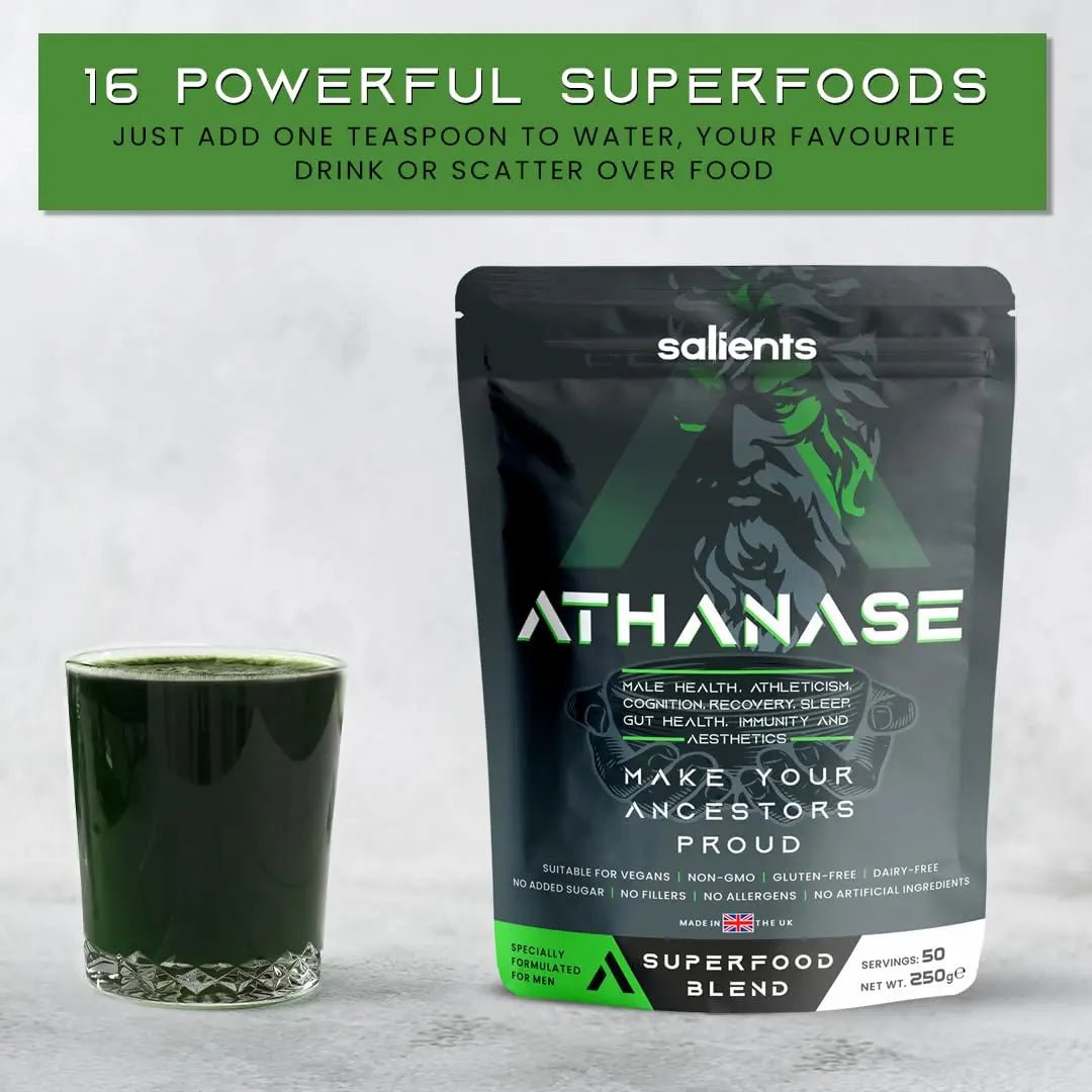 SALIENTS® ATHANASE® | Men's Super Greens Powder | Superfood Powder Blend - TrustMedUSA
