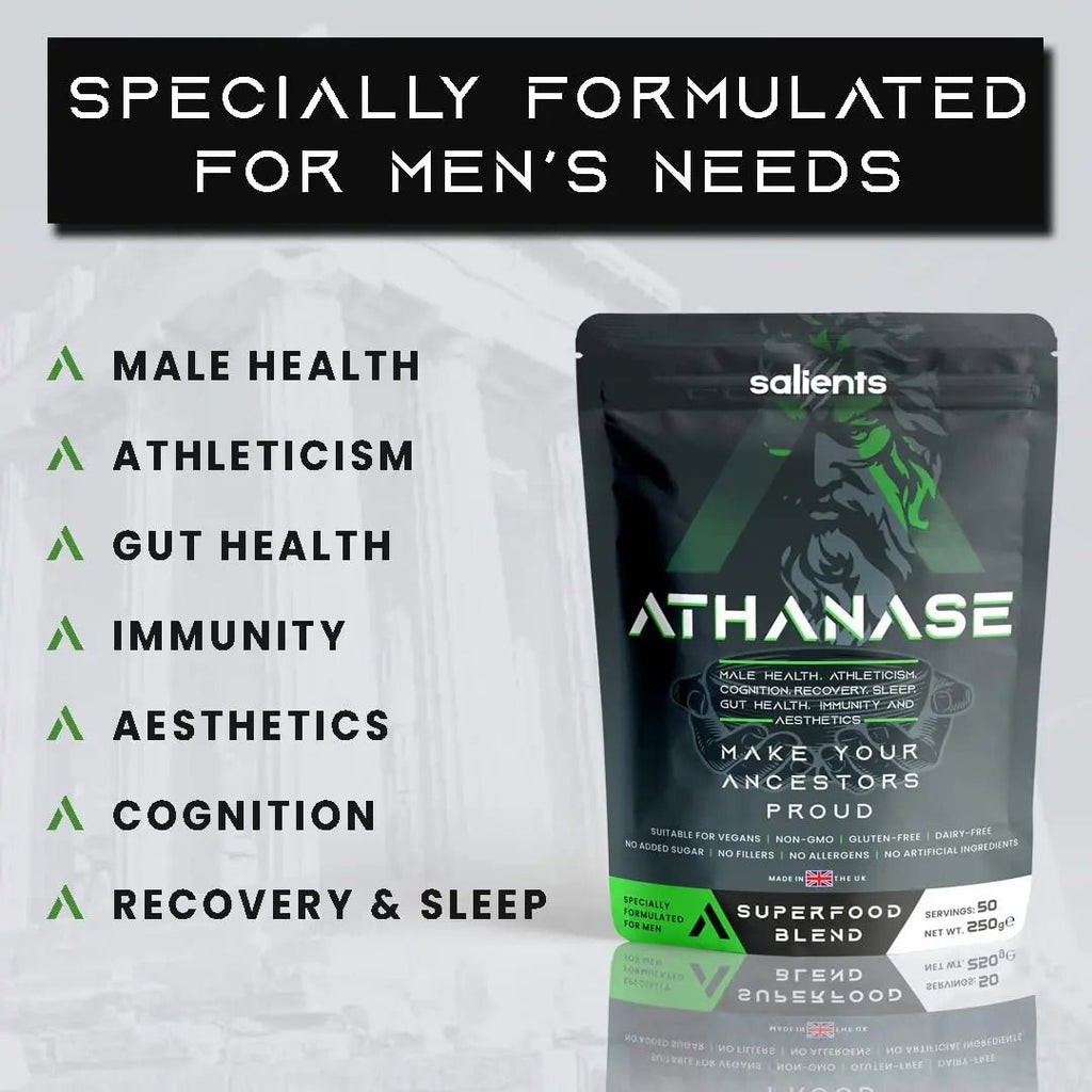 SALIENTS® ATHANASE® | Men's Super Greens Powder | Superfood Powder Blend - TrustMedUSA