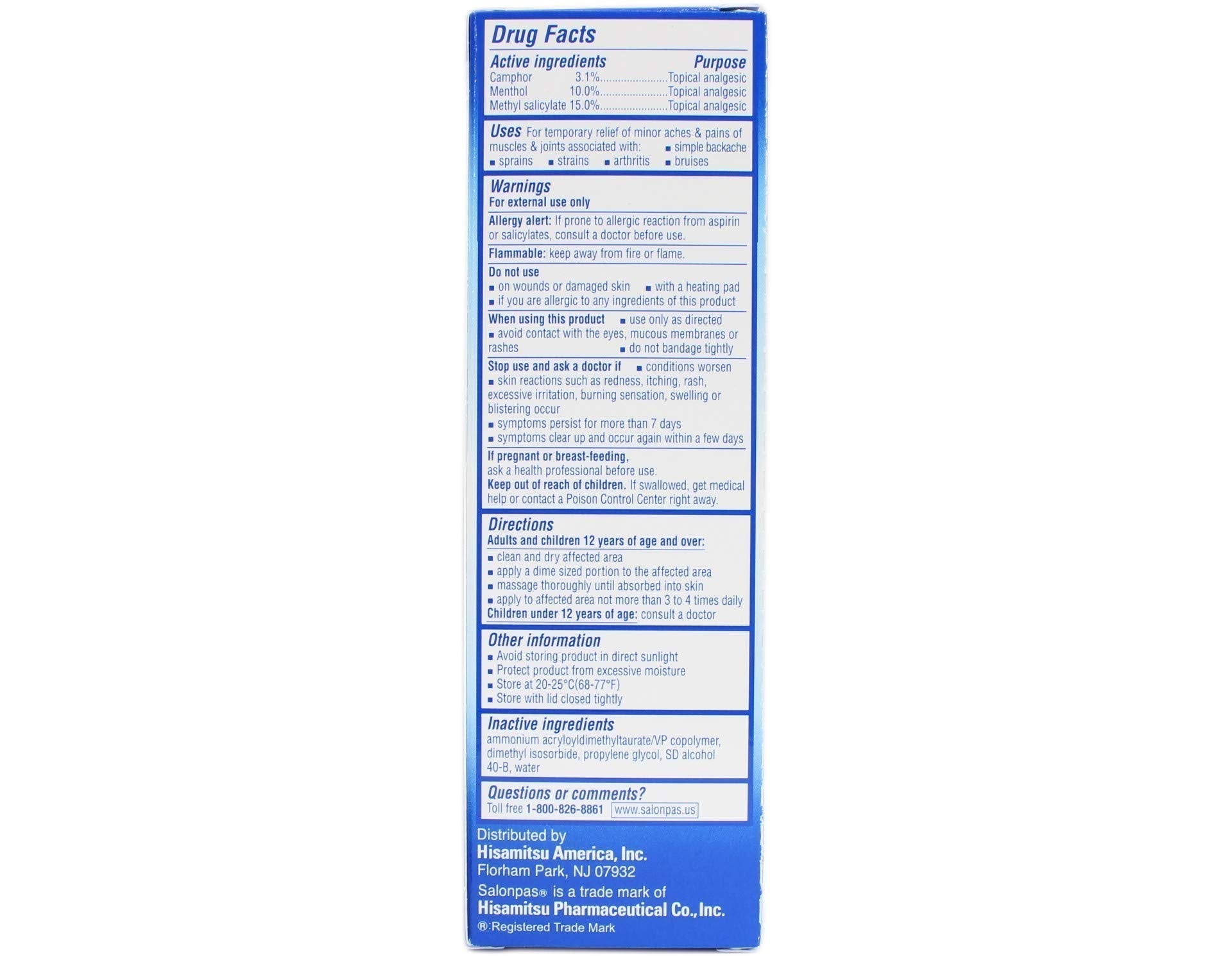 Salonpas Deep Relieving Gel - 2.75 oz, Pack of 2 - TrustMedUSA
