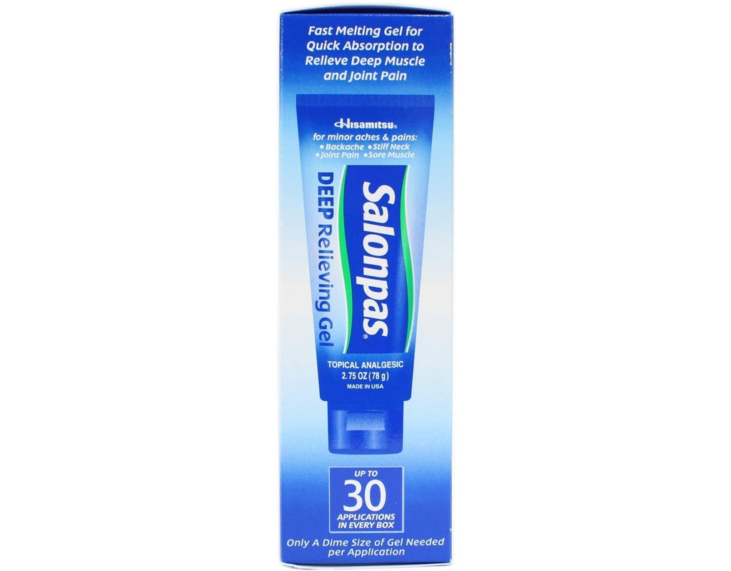 Salonpas Deep Relieving Gel - 2.75 oz, Pack of 2 - TrustMedUSA