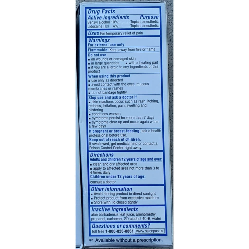 Salonpas LIDOCAINE Plus Liquid (Pack of 4) - TrustMedUSA