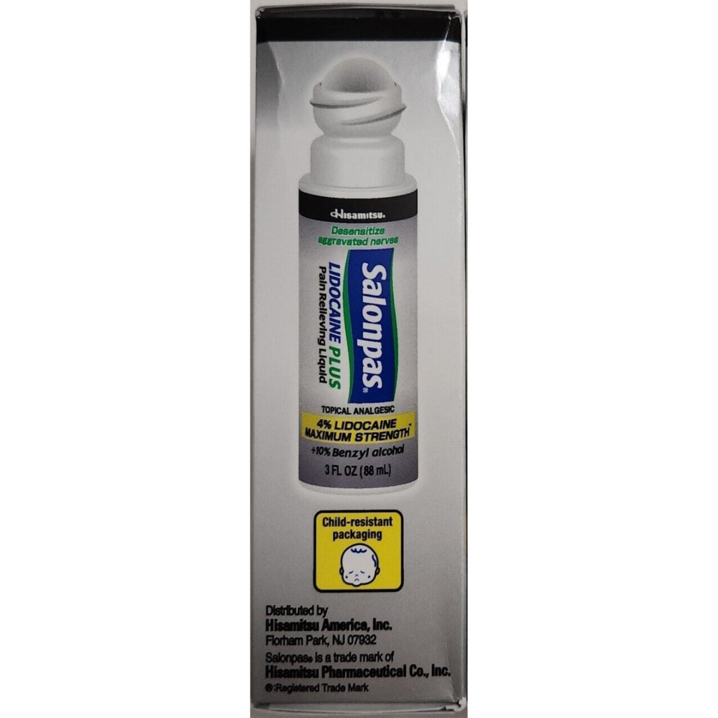 Salonpas LIDOCAINE Plus Liquid (Pack of 4) - TrustMedUSA