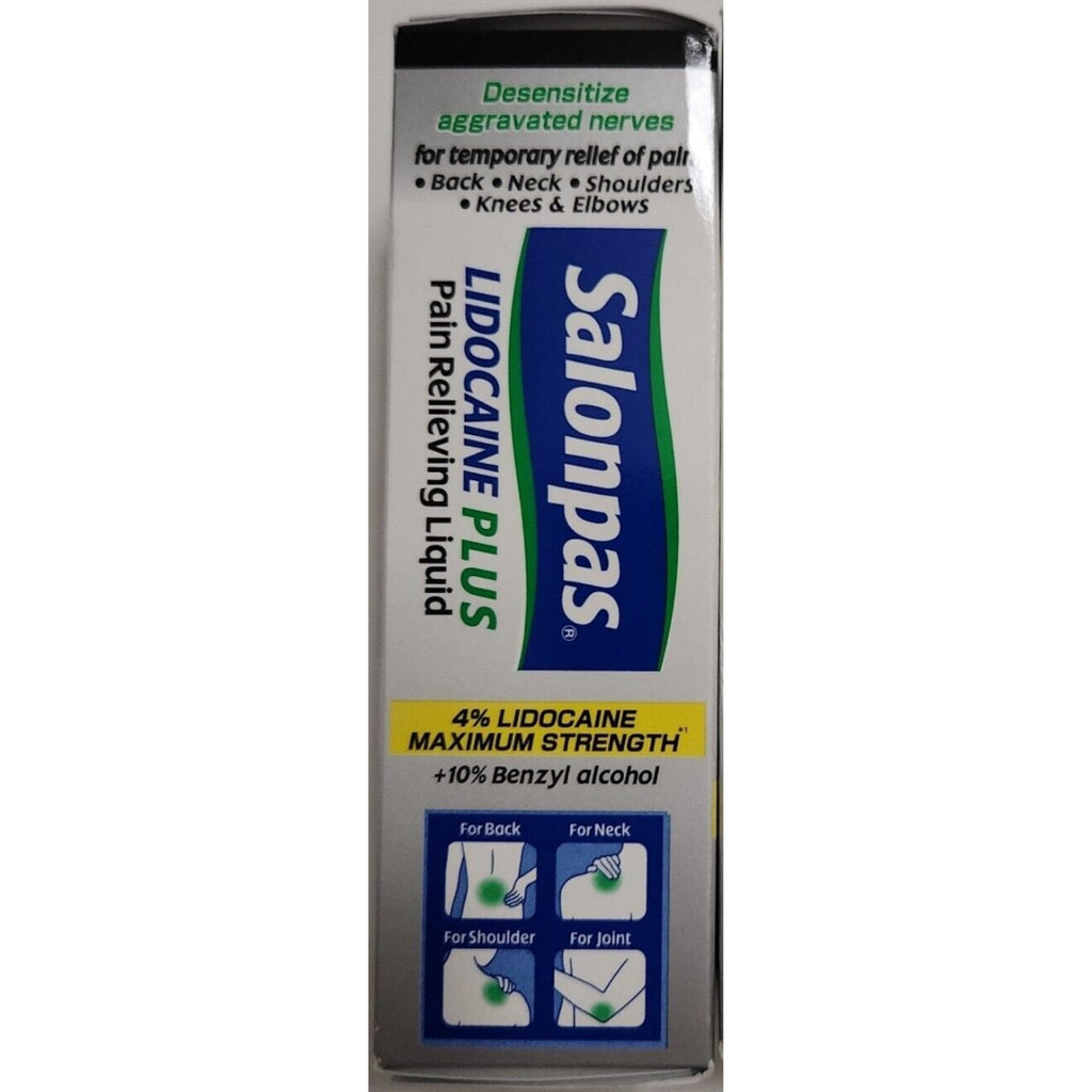 Salonpas LIDOCAINE Plus Liquid (Pack of 4) - TrustMedUSA
