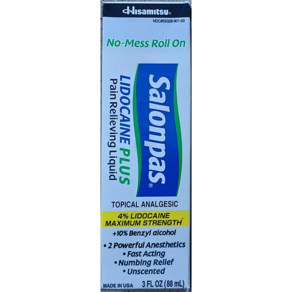 Salonpas LIDOCAINE Plus Liquid (Pack of 4) - TrustMedUSA