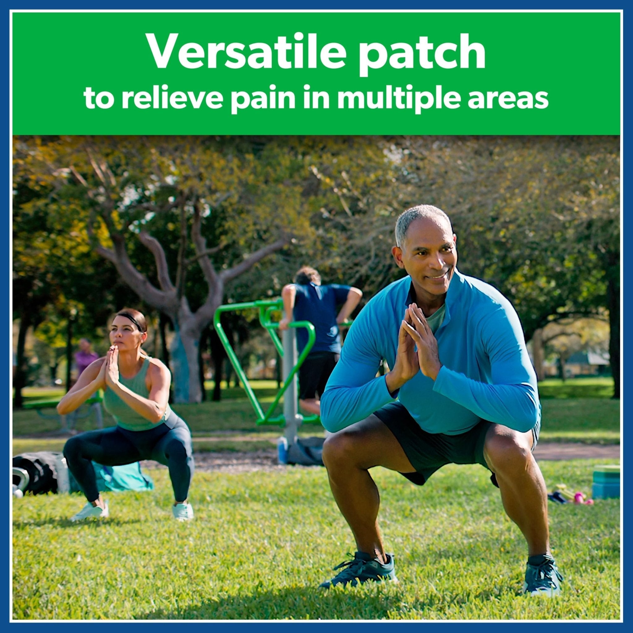 Salonpas Pain Relieving Patch for Back, Neck, Shoulder, Knee Pain and Muscle Soreness - 8 Hour Pain Relief - 60 Count - Maple Wellness Supplements