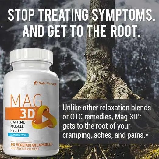 SaltWrap Mag 3D – Daytime (Non-Drowsy) Leg Cramp & Muscle Relief Support - Natural - TrustMedUSA