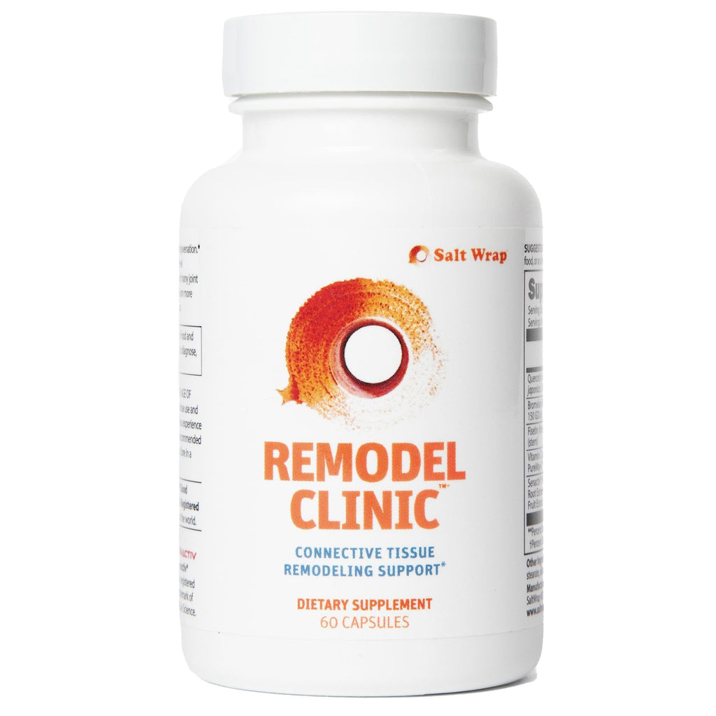 SaltWrap Remodel Clinic - Joint Remodeling Supplement for Senescent Cell Removal and Scar Tissue - Improve Mobility, Reduce Connective Tissue Stiffness - Fisetin, Quercetin, Bromelain - 60 Capsules - TrustMedUSA