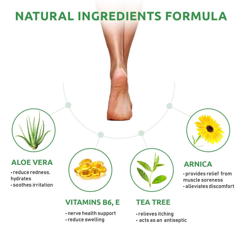SaluVera Neuropathy Pain Relief Cream - Maximum Strength Nerve Pain Reliever for Foot, Toes, Hands, Legs with Aloe Vera, Arnica, MSM Vitamin B6, and Menthol for Fast-Acting Relief 3oz - TrustMedUSA