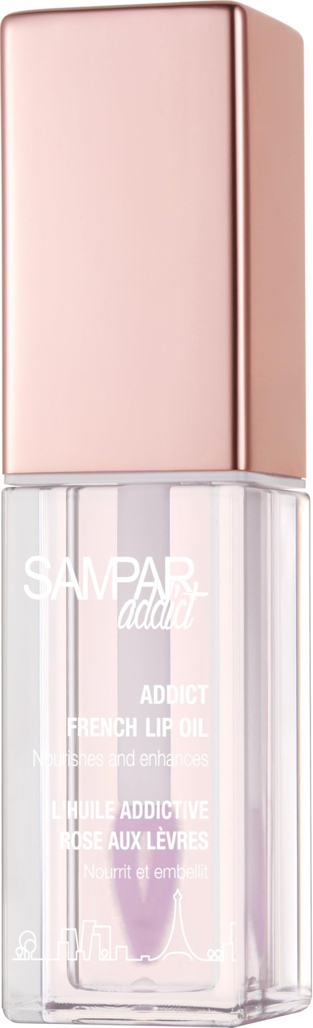 Sampar Addict French Oil with Sponge Applicator - Korean Beauty Perfect for Lip Oils & Glosses | Rosehip, Rare Beauty Tinted Lip Oil, Broadway Vita-Lip Gloss, Saie Glossy Bounce, - TrustMedUSA