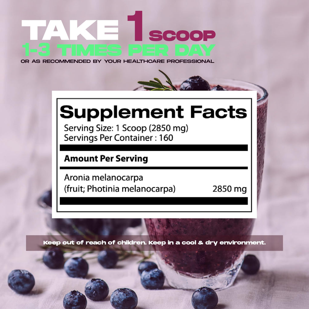 Samsara Herbs Aronia Berry 20:1 Extract Powder (16oz/454g) - Antioxidant, Flavonoids and Polyphenols Supplement - High ORAC - Native American Berry - Improved Wellbeing - TrustMedUSA