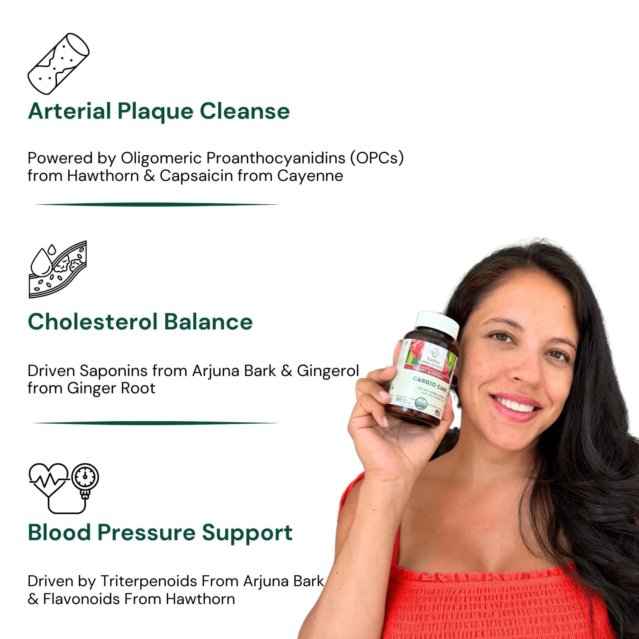 Sana Herbal Sciences Artery Plaque Removal & Sea Iodine Thyroid Support Organic Blends - TrustMedUSA