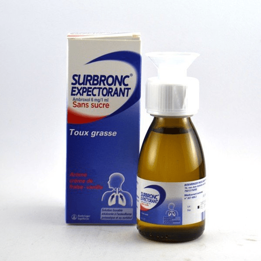 SANOFI Syrup for Loose Cough, Surbronc Expectorant Sugar-free - 100ml bottle - TrustMedUSA