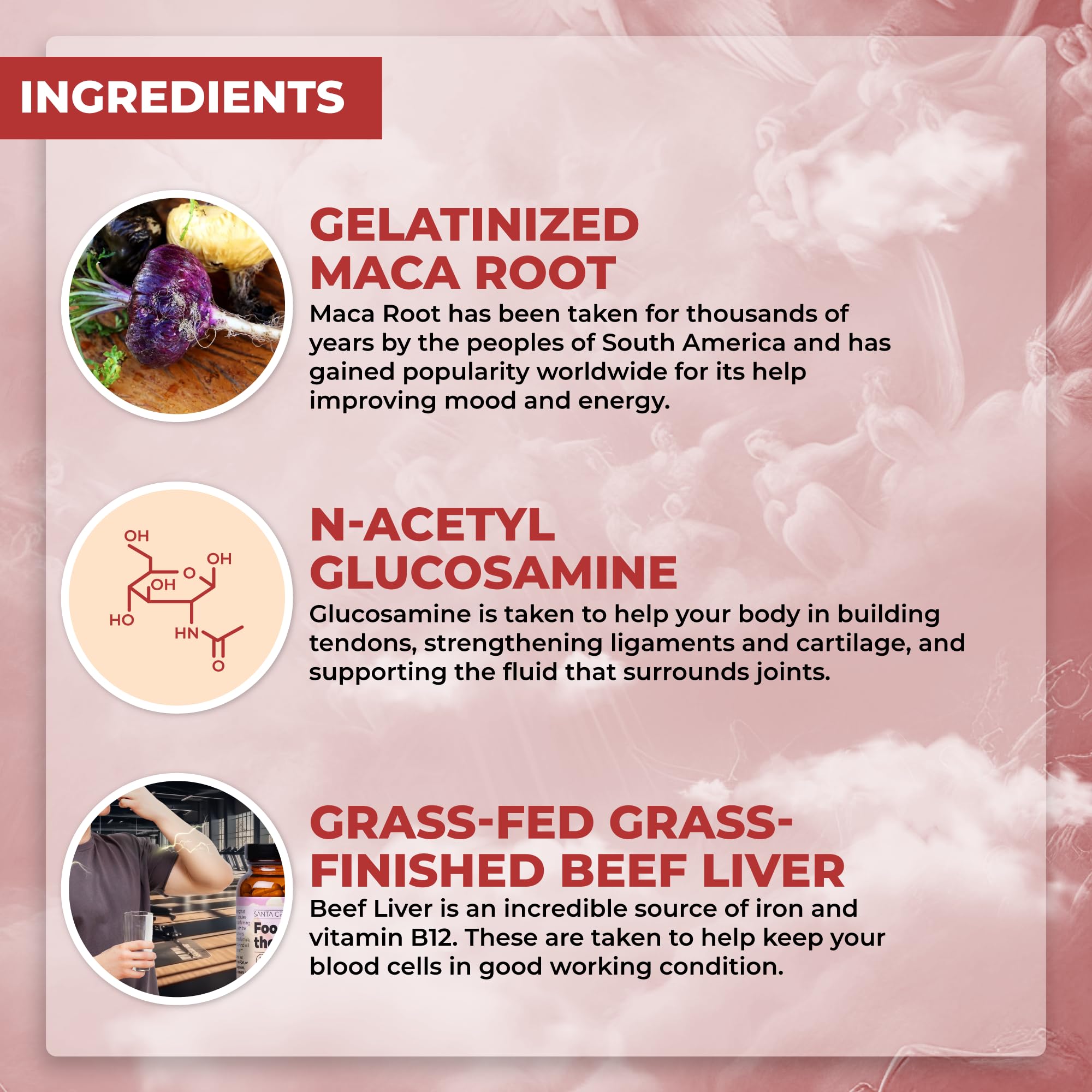 Santa Cruz Paleo, Food of the Gods Grass Fed Beef Organ Supplement for Men and Women, with Collagen, Maca Root, Colostrum, Bone Broth, Iron, Vitamin B12, Gluten Free, Keto Friendly, 30 Servings - TrustMedUSA