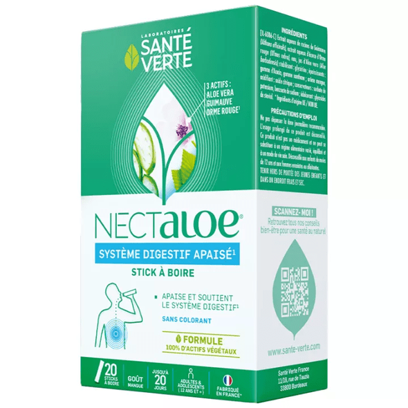 Santé Verte Nectaloe Digestive System 20 sticks - TrustMedUSA