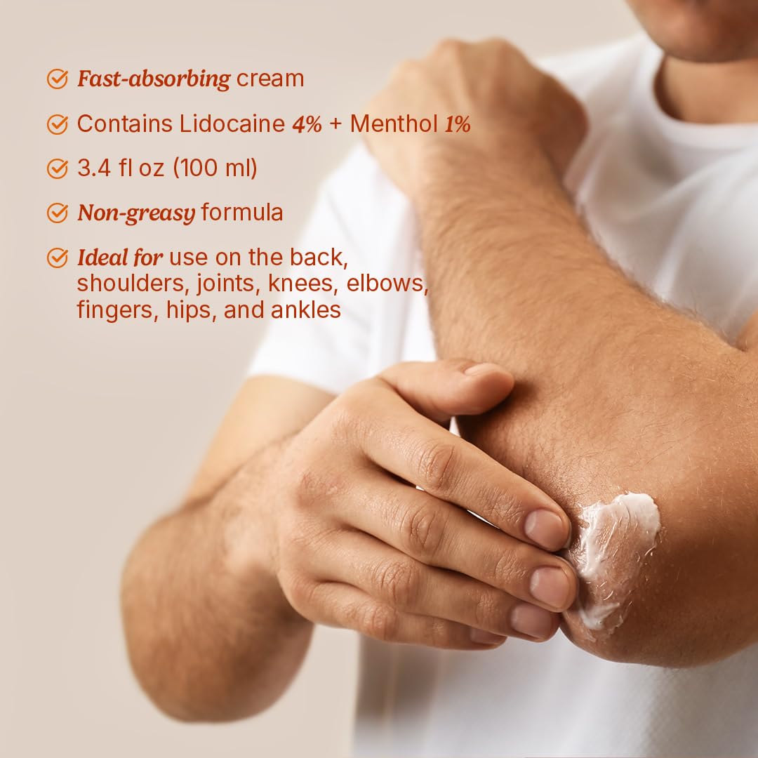 Santo Remedio Pain Relief Cream with Lidocaine & Menthol, Fast-Absorbing Non-Greasy Topical for Joint & Muscle Pain, Joint Support with MSM & Glucosamine, by Dr. Juan Rivera - TrustMedUSA
