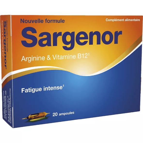 Sargenor Arginine & Vitamin B12 Intense Fatigue 20 phials - TrustMedUSA